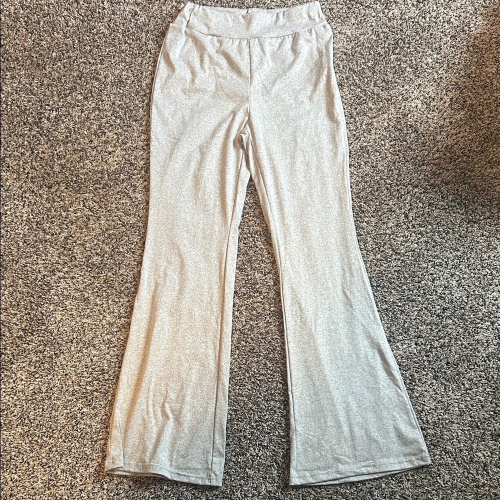 SHEIN Silver Flared Leggings